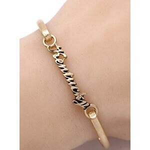 Kentucky Script Gold Hook Bracelet UK